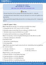 Đề thi học kì 2 Sinh 10 Cánh diều - Đề số 7